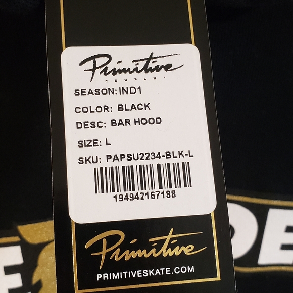 🌻NWT Primitive Hooded Sweatshirt - Picture 3 of 5